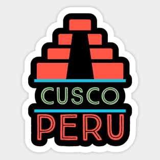 Cusco Peru Love Sticker